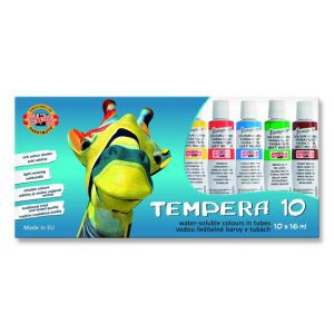 Farby Tempera Koh-i-Noor 10 kolorów x 16ml
